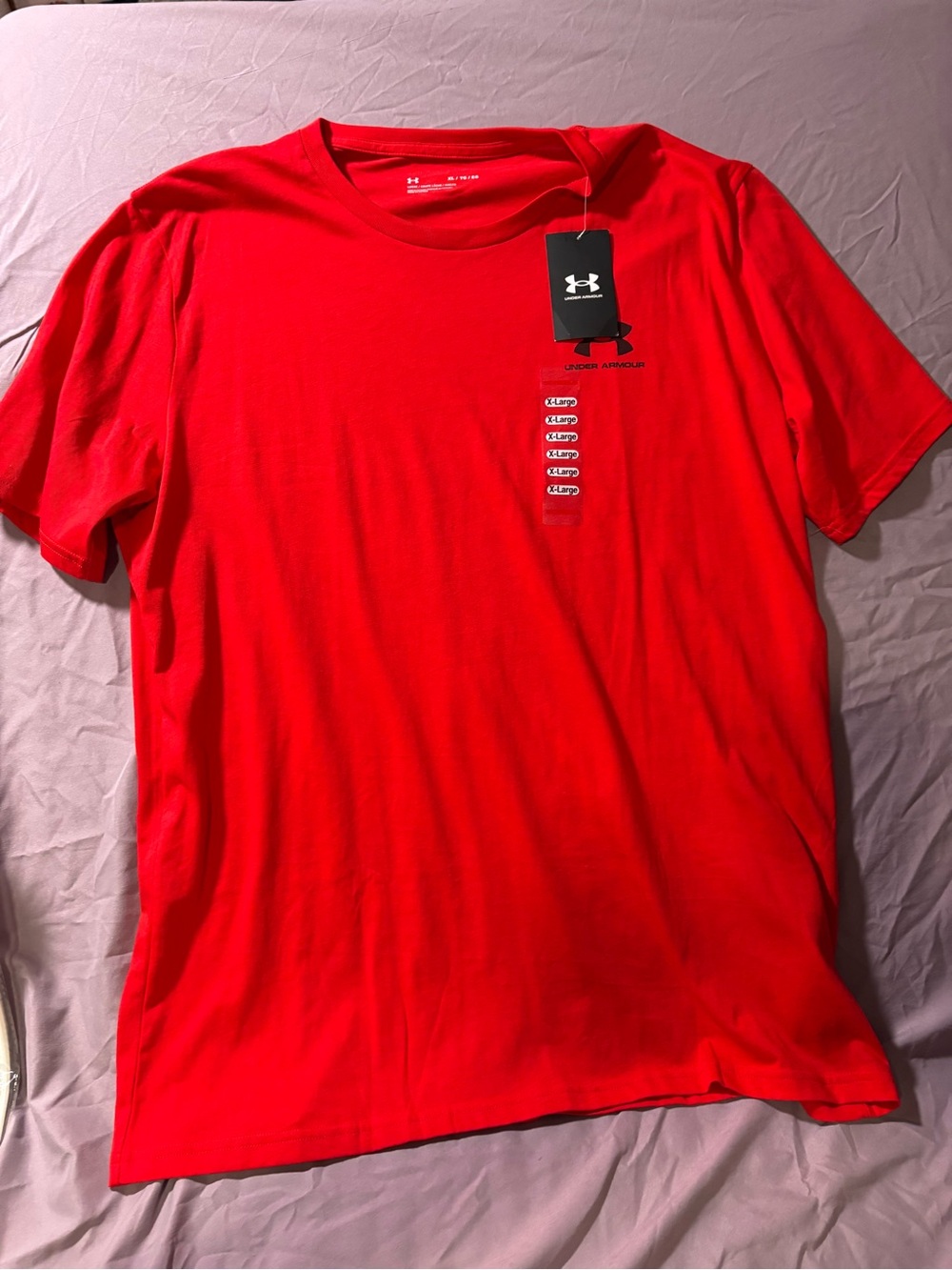 Under Armour Men’s Bright Red Short Sleeve Tee
